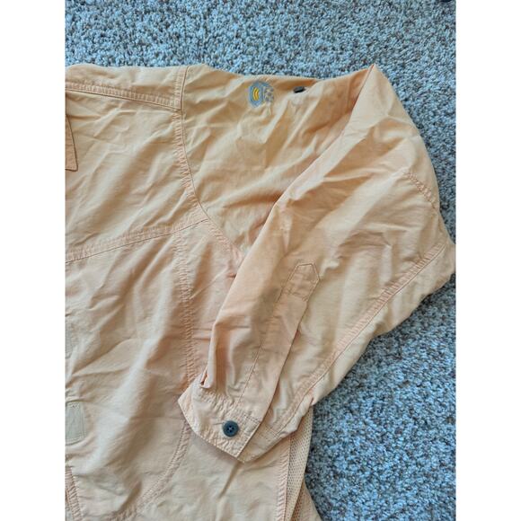 Mountain Hardware Long sleeve, button down, shirt, size LG; Orange, Vintage - Picture 8 of 12